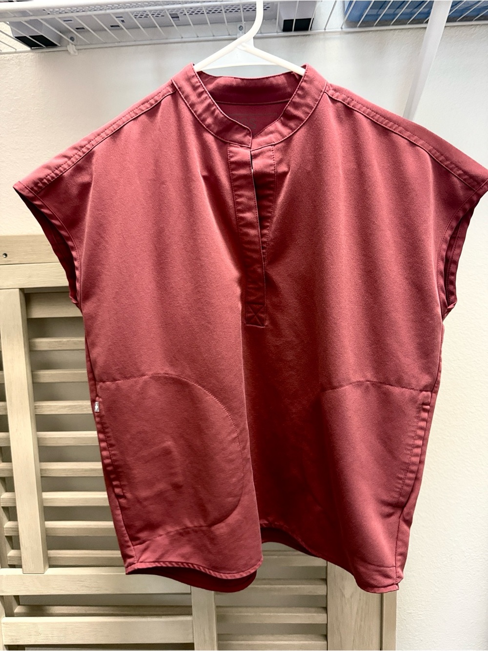 Figs: Rafaela oversize top XXS, Burgandy